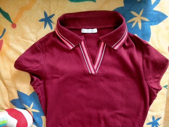 Tee shirt Promod Bordeau taille 36 - photo numéro 2