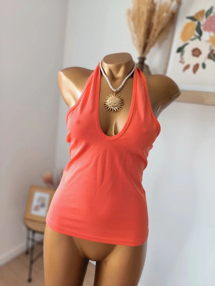 🌞 Sublime Haut Dos Nu Orange – Amylynn – Taille M (38) 🌞