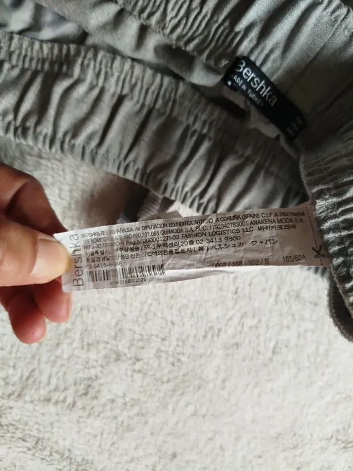 Pantalon gris femme 7/8 Chino Bershka taille S - photo numéro 8