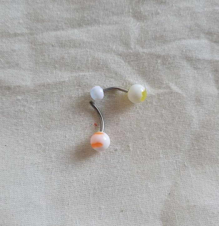 Lot de 2 piercings Nombril pour pièces