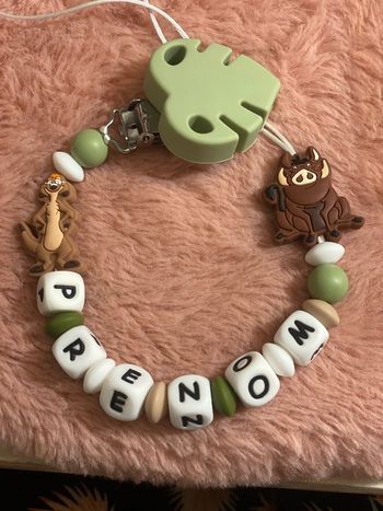 Attache tétine roi lion