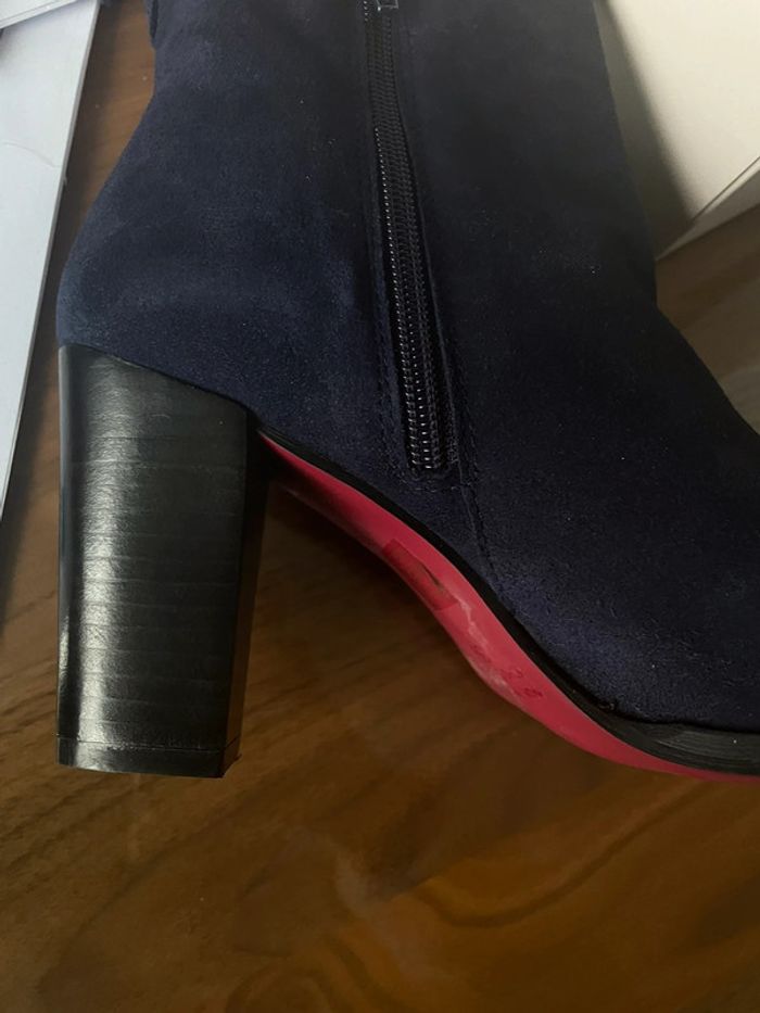 Bottines daim bleues Alejandra Cuplé - photo numéro 5