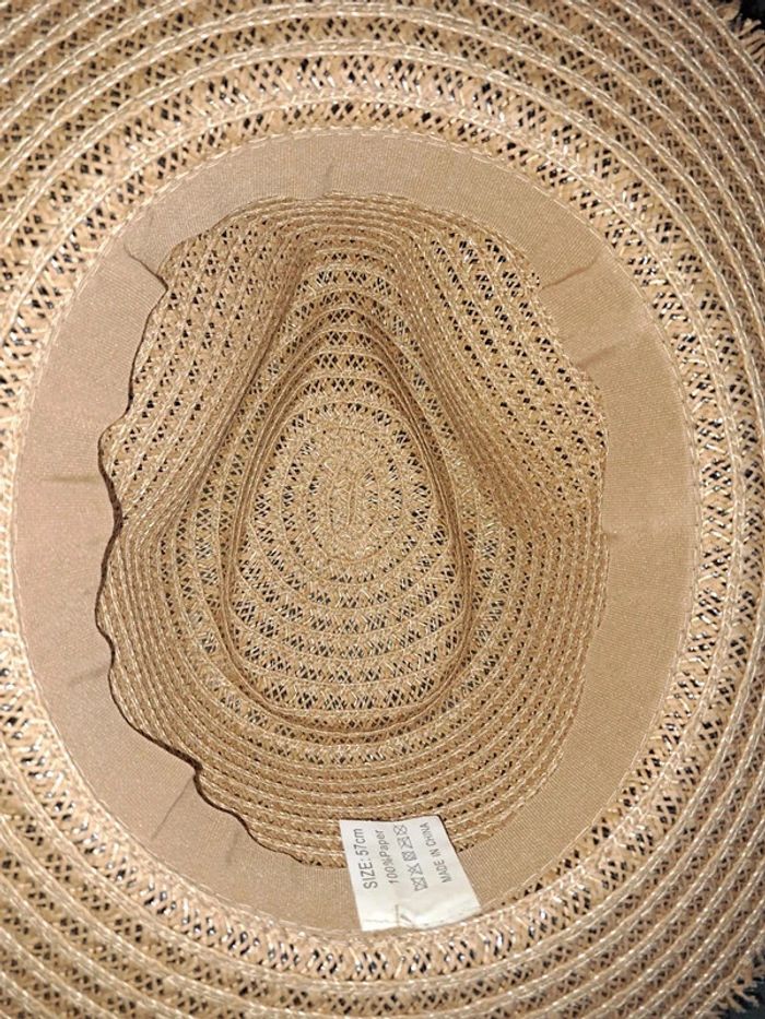 Chapeau Soleil - Bord noir (57 cm) - photo numéro 6