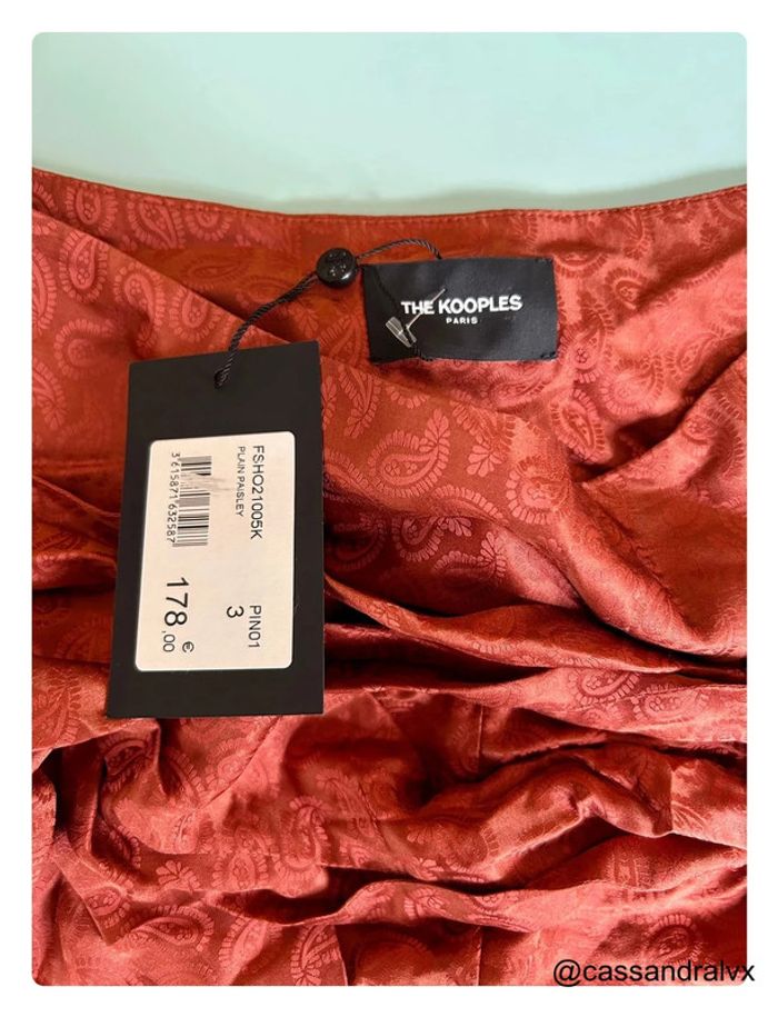 Short the kooples rouge motif - photo numéro 6