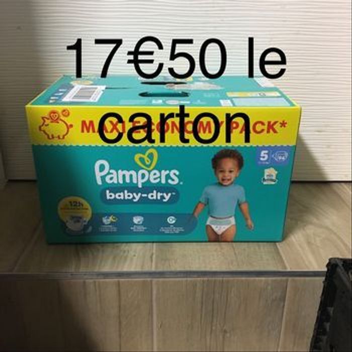 94 couches Pampers baby dry taille 5