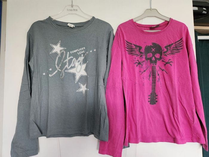 Lot T shirt manche longue 12 ans fille - photo numéro 3