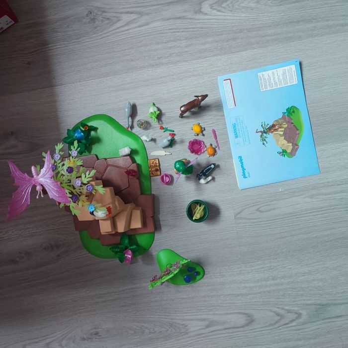 Playmobil 5447 fée meditrine avec animaux manque pierre précieuse