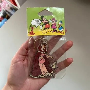 Porte-clés disney la belle et la bête vintage