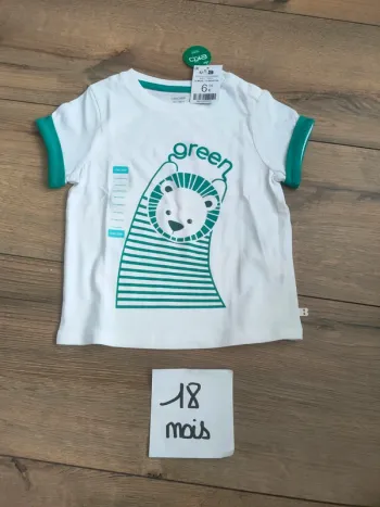 Tee shirt manches courtes garçon 18 mois Obaïbi