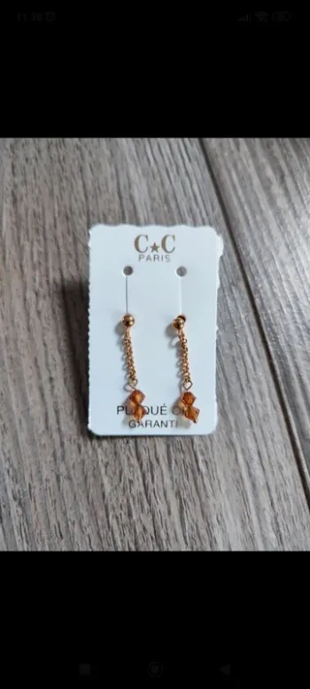 Boucles d'oreilles en plaqué or