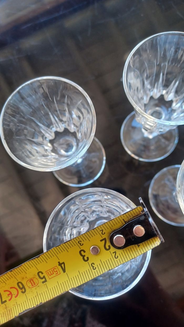 Verres à pied à alcool lot de 6 en très bon état - photo numéro 4