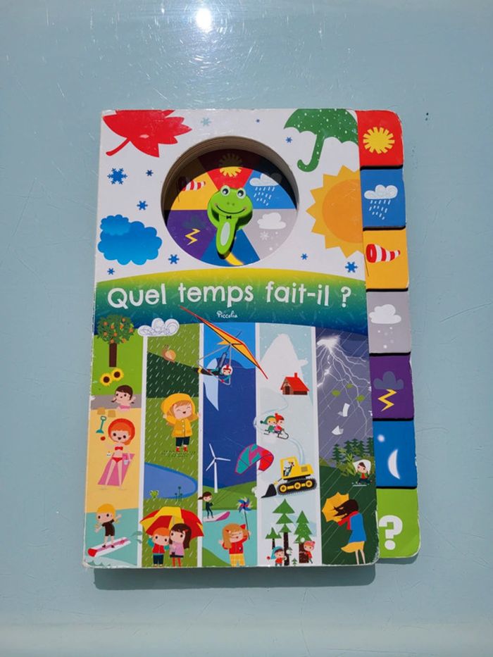 Livre animé 🌞 Quel temps fait-il? 🌦 éditions Piccolia - photo numéro 2