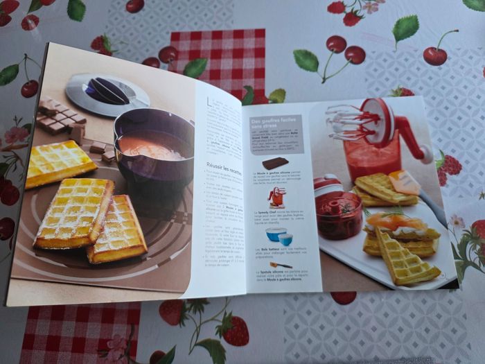 MOULE À GAUFRES TUPPERWARE EN SILICONE AVEC LE LIVRE 31 RECETTES - photo numéro 4