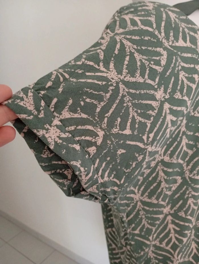Damart - tee-shirt fluide, taille 40 | vert et crème - printemps été - photo numéro 8