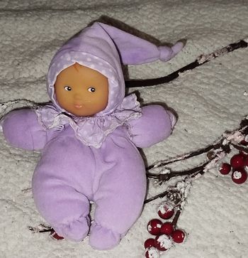 🟣 Corolle Vintage Poupée Doudou mauve