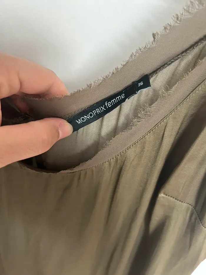 Robe longue kaki femme taille 36 Monoprix - photo numéro 5