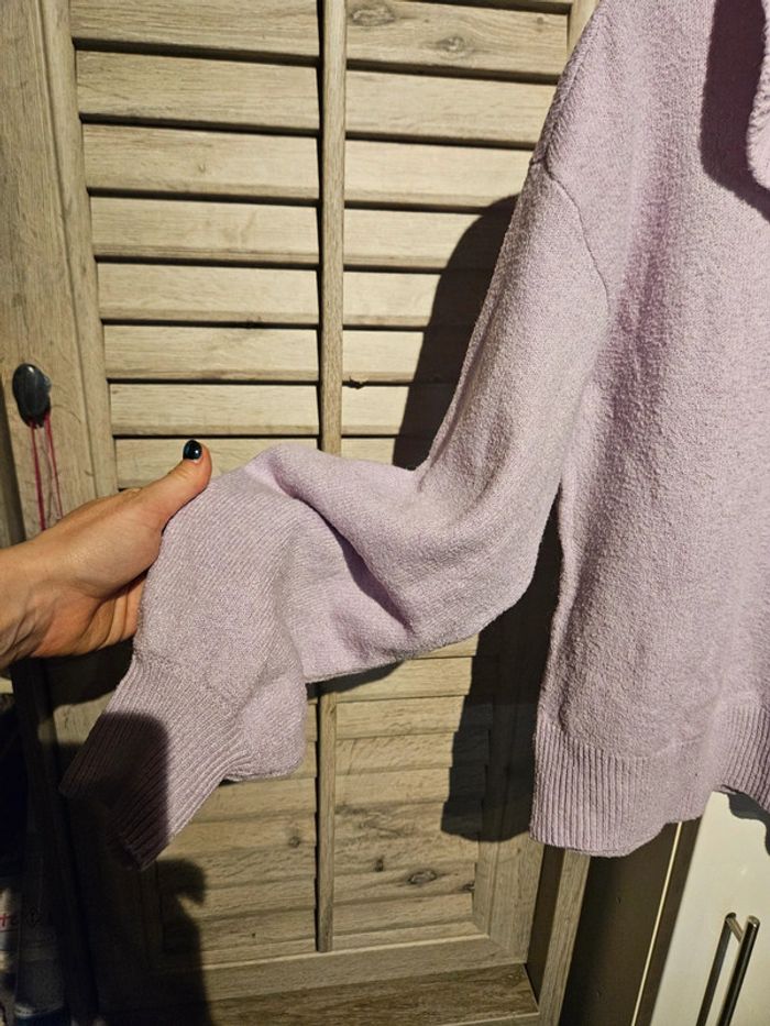 Pull chaud à col couleur Lila Vero Moda taille S - photo numéro 2