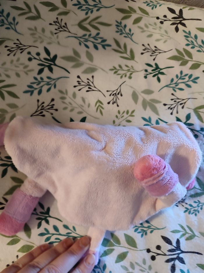 Doudou girafe coeurs - photo numéro 2