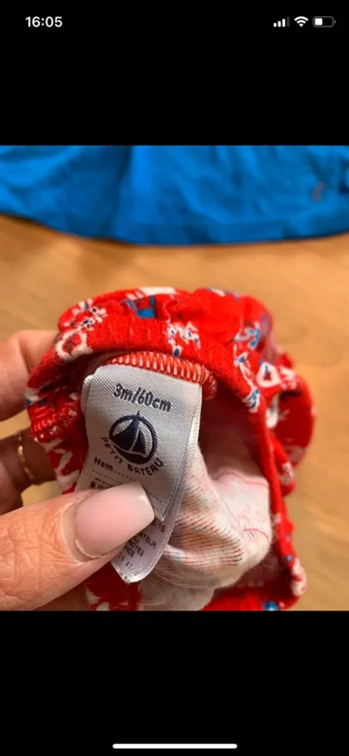 Ensemble petit bateau bloomer taille 3 mois - photo numéro 4