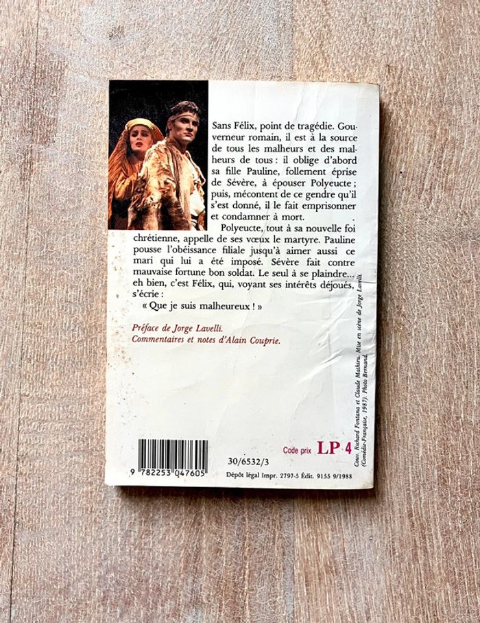 Livre de poche tragédie Polyeucte de Corneille - photo numéro 3