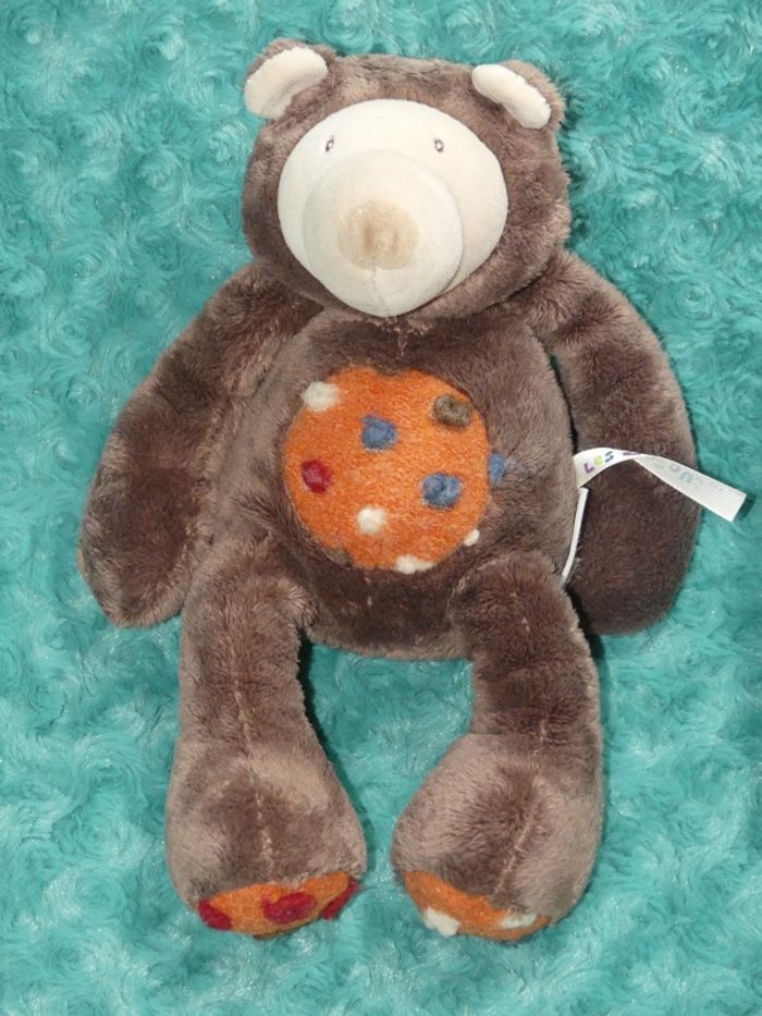 Doudou ours les zazous marron Moulin roty 🐻parfait état - photo numéro 2