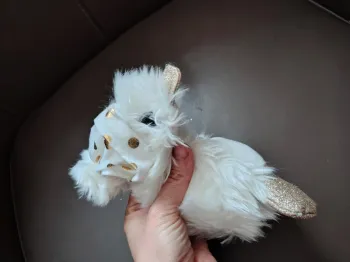 Sos doudou canard tout doux blanc bec or