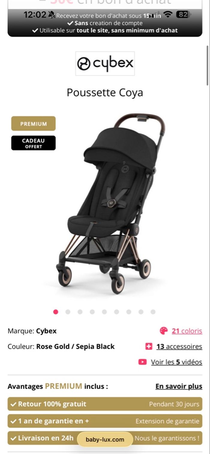 Poussette Cybex Coya - photo numéro 9