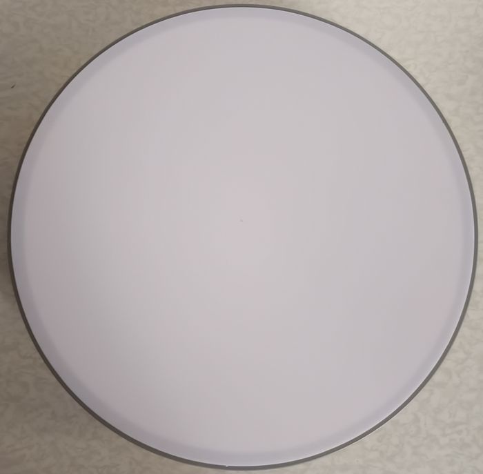 MOON XL: Plafonnier Gris Rond, LED 24W, 2400lm, 3000K, diam 30cm / épaisseur 5cm