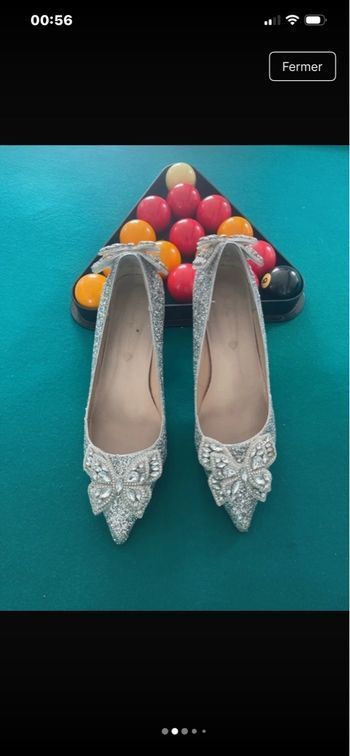 Chaussures du mariage argente taille 40 