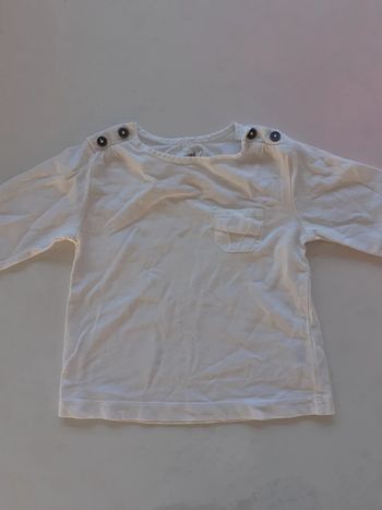 Tee-shirt blanc 12 mois Bout'chou