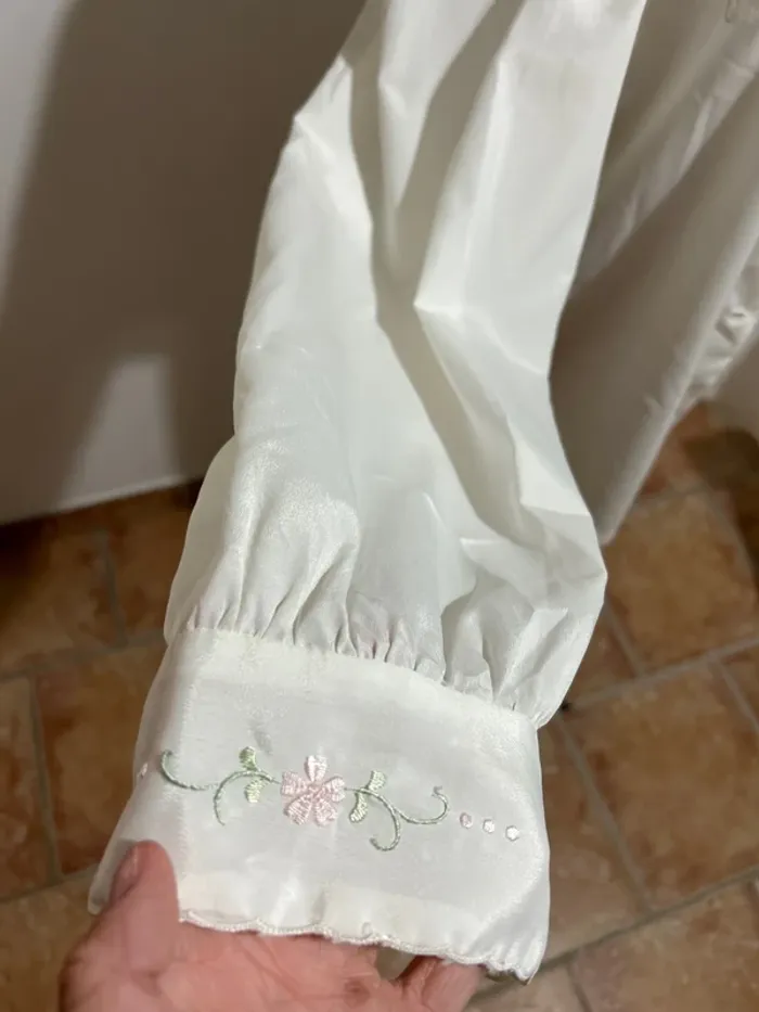 Chemise brodée vintage rose brand - photo numéro 4