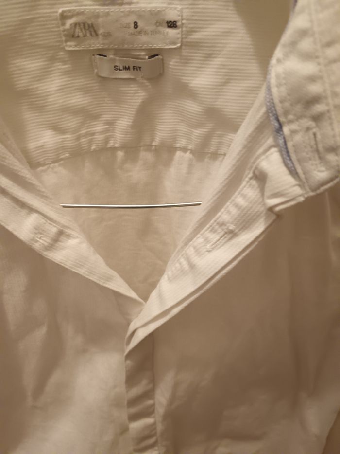 Chemise blanche manches longues 8 ans - photo numéro 4