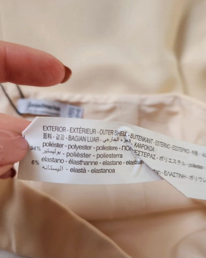 Jupe courte Stradivarius crème – Taille 34, neuve - photo numéro 7