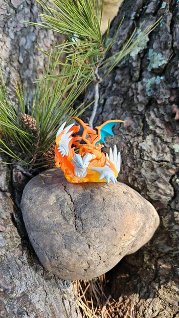 Super figurine Pokemon Nintendo Dracaufeu et Reshiram