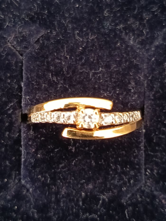 Bague plaqué or.