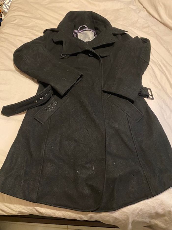 Manteau long noir Les p'tites bombes