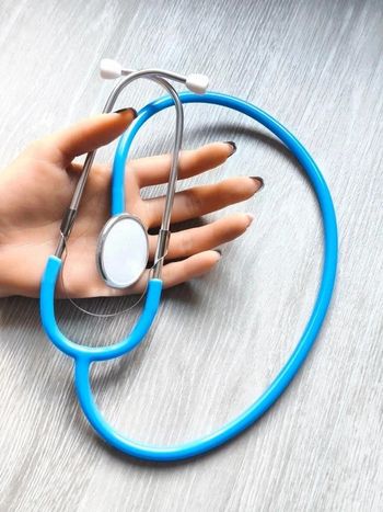 Stéthoscope sonore pour enfant, bleu