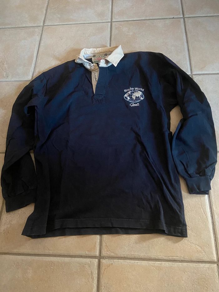 Polo manches longues, taille L , rugby world