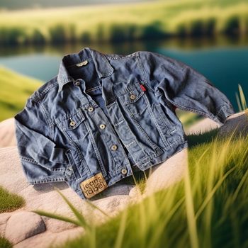 Superbe veste en jean multipoches