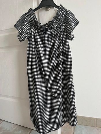 Robe Vichy noir et blanc  primark taille s