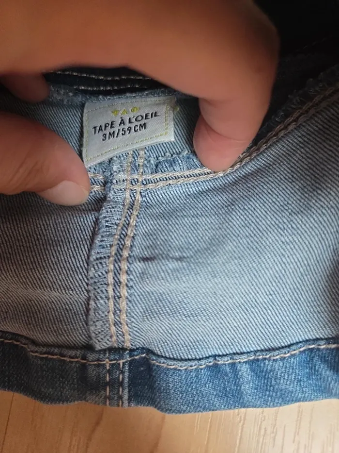 Robe jean 3mois fille TAO - photo numéro 2