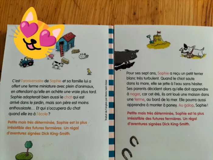 Au galop, Sophie! Et Le chat de Sophie par Dick King-Smith - photo numéro 2