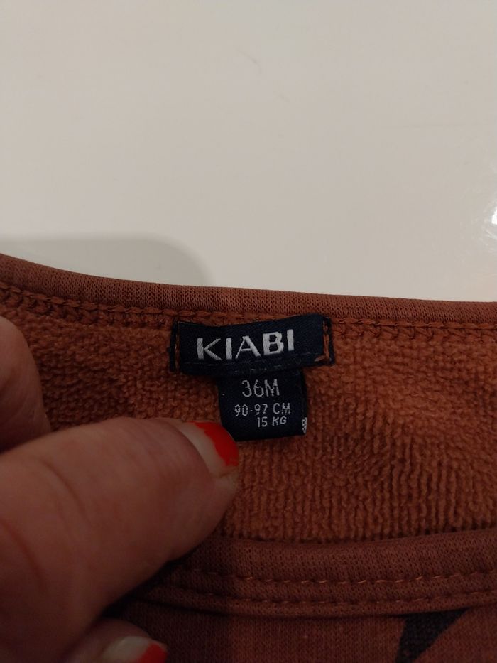 Sweat kiabi  marron - photo numéro 3