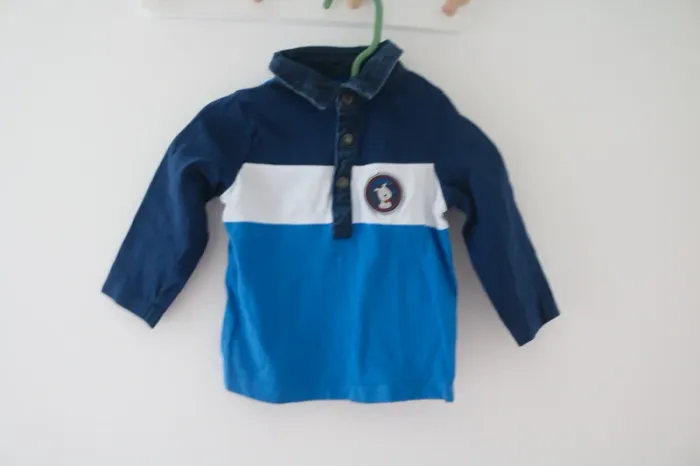 Ensemble haut/jogging Mes petits cailloux et gilet Tex 6 mois - photo numéro 5