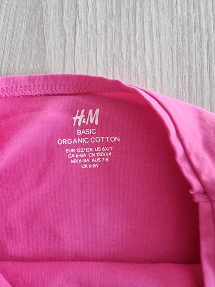 T-shirt rose H&M Taille 8 ans - photo numéro 4