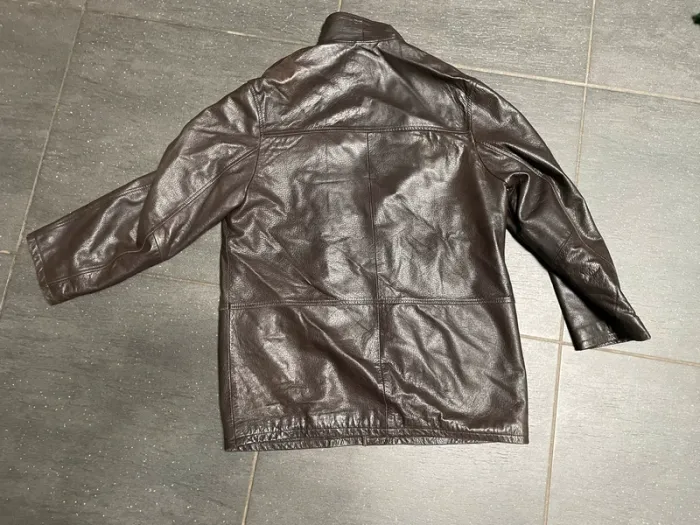 Manteau cuir italien marron XXL / 54 Vera Pelle - photo numéro 2