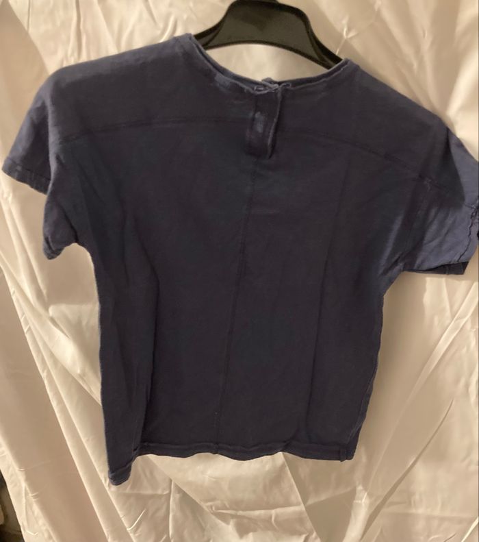 T-shirt Zara BabyBoy bleu – 12/18 mois - photo numéro 4