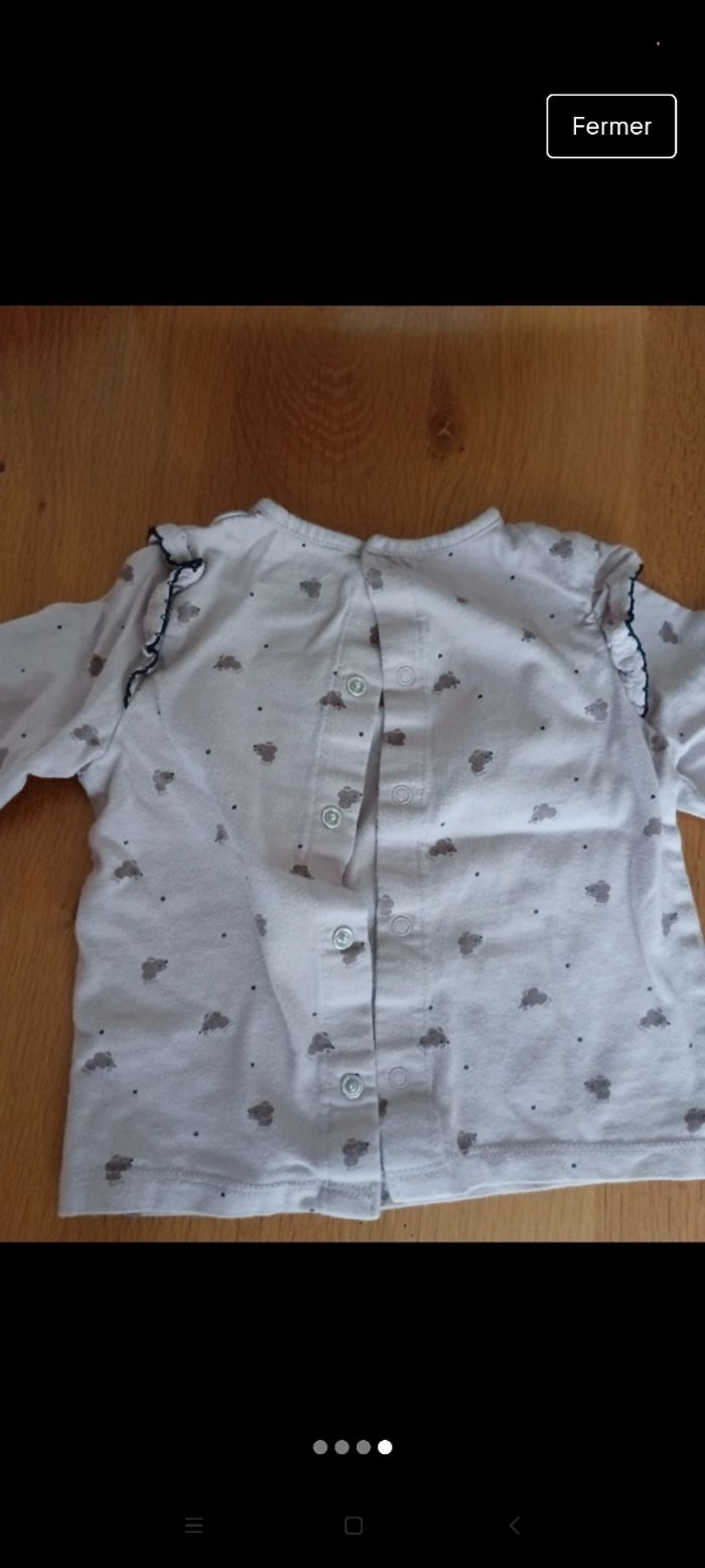 Ensemble legging et t-shirt manches longues taille 1 an en très bon état - photo numéro 4