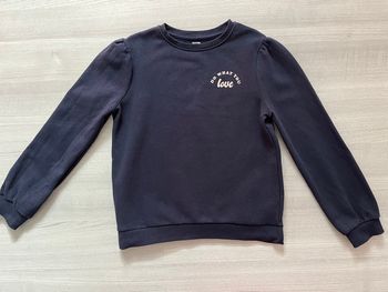 Sweat marine fille Do what you love 12 ans