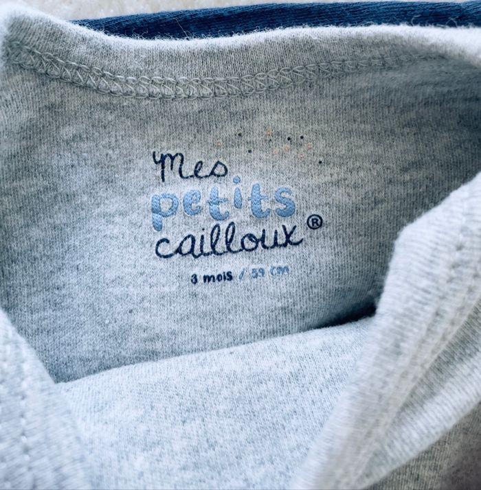 lot de 4 body manches longues «  Mes petits cailloux » taille 3 - photo numéro 4